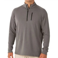 Free Fly Apparel Bamboo Fleece Quarter Zip Mens -The North Face 014001GR