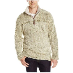 True Grit Frosty Tipped 1/4 Zip Pullover -The North Face 169203GRN