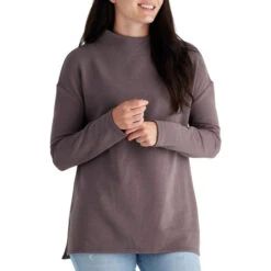 Freefly Bamboo Thermal Fleece Mockneck Womens